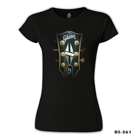 Gitar - Gibson 2 Siyah Bayan Tshirt