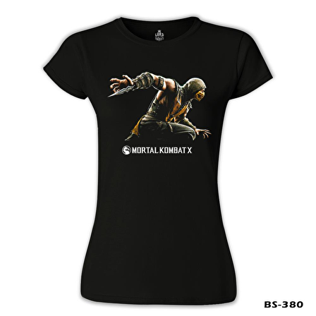 Mortal Combat X Siyah Kadın Tshirt