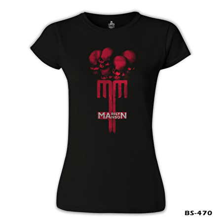 Marilyn Manson - MM Siyah Bayan Tshirt