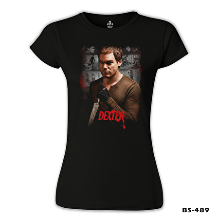 Dexter Siyah Bayan Tshirt