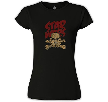 Star Wars - Stormtrooper Siyah Bayan Tshirt