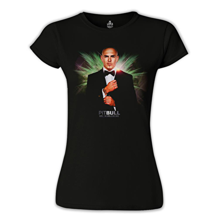 Pitbull Siyah Bayan Tshirt
