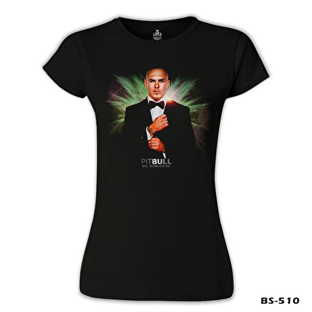 Pitbull Siyah Bayan Tshirt