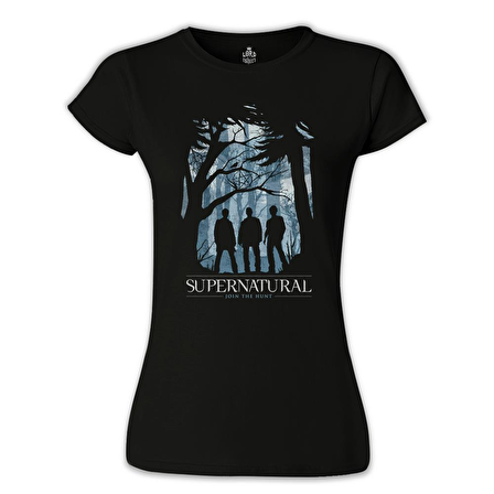 Supernatural - Join the Hunt II Siyah Bayan Tshirt