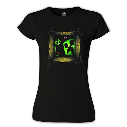 Minecraft 5 Siyah Bayan Tshirt