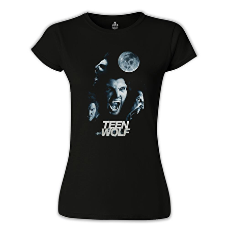 Teen Wolf Siyah Bayan Tshirt