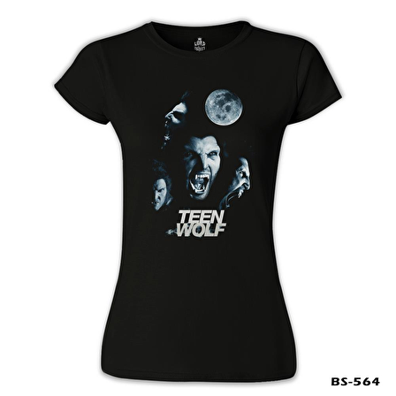 Teen Wolf Siyah Bayan Tshirt