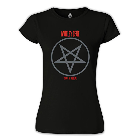 Mötley Crüe - Shout At The Devil Siyah Kadın Tshirt