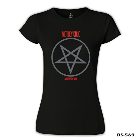 Mötley Crüe - Shout At The Devil Siyah Kadın Tshirt