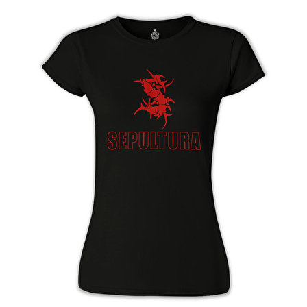 Sepultura Siyah Kadın Tshirt