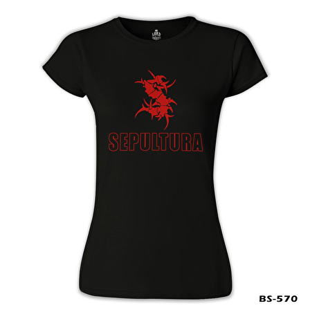 Sepultura Siyah Kadın Tshirt