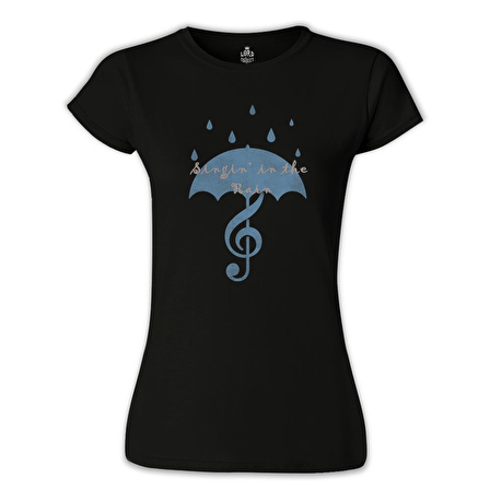 Singin In The Rain - 2 Siyah Kadın Tshirt
