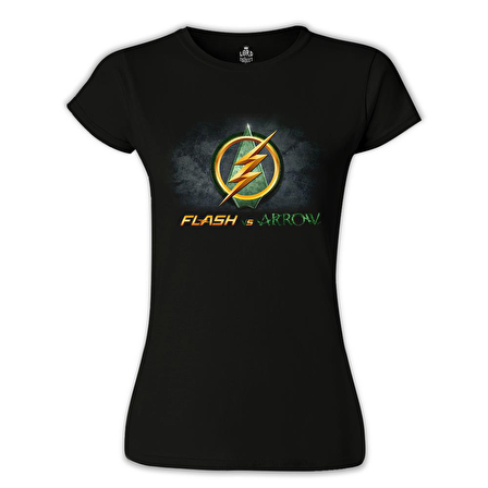 Flash vs Arrow Siyah Bayan Tshirt