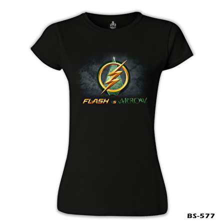 Flash vs Arrow Siyah Bayan Tshirt