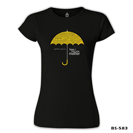 How I Met Your Mother - Umbrella Siyah Bayan Tshirt