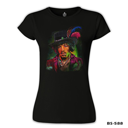 Jimi Hendrix Siyah Bayan Tshirt