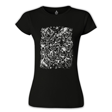 Clown Siyah Bayan Tshirt