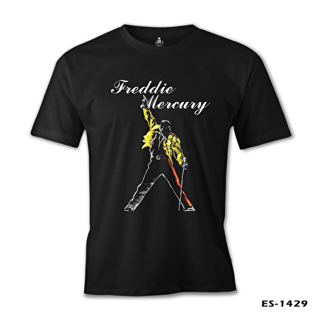 Freddie Mercury - King of Queen Siyah Erkek Tshirt