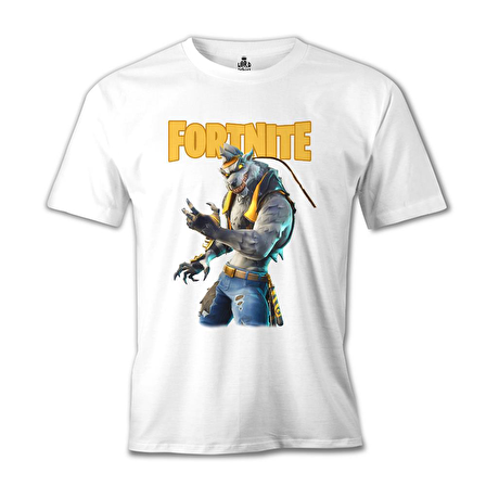 Fortnite - Wolf Beyaz Erkek Tshirt