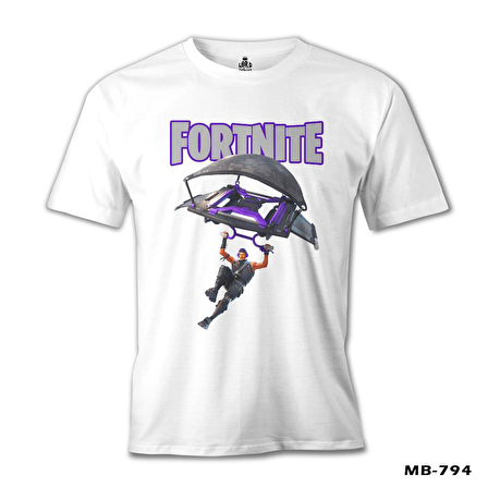 Fortnite - A l'air Beyaz Erkek Tshirt