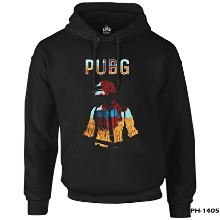 PUBG - Red Storm Siyah Erkek Fermuarsız Kapşonlu