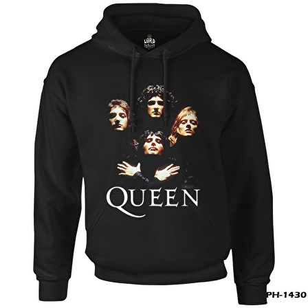 Queen - Bohemian Rhapsody Siyah Erkek Fermuarsız Kapşonlu