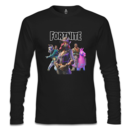 Fortnite - Pets Siyah Erkek Sweatshirt