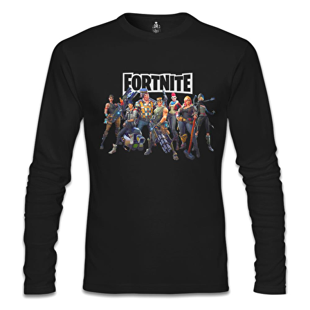 Fortnite - Dream Team Siyah Erkek Sweatshirt