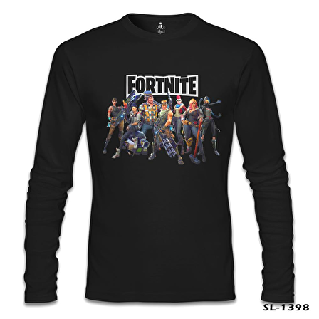 Fortnite - Dream Team Siyah Erkek Sweatshirt