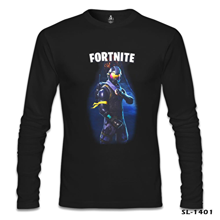 Fortnite - Data Siyah Erkek Sweatshirt
