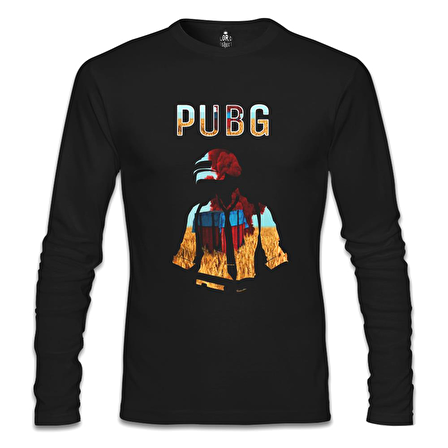 PUBG - Red Storm Siyah Erkek Sweatshirt