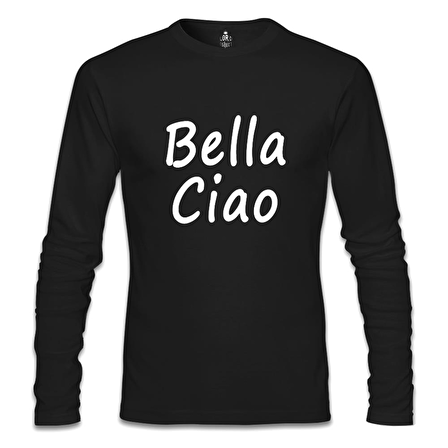 Casa de Papel - Bella Ciao Siyah Erkek Sweatshirt