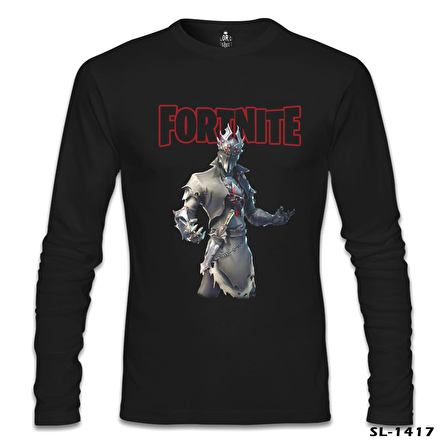 Fortnite - Spider Siyah Erkek Sweatshirt