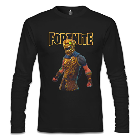 Fortnite - Battle Hound Siyah Erkek Sweatshirt