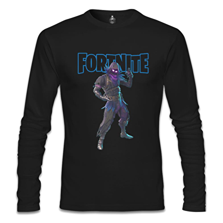 Fortnite - Raven Siyah Erkek Sweatshirt