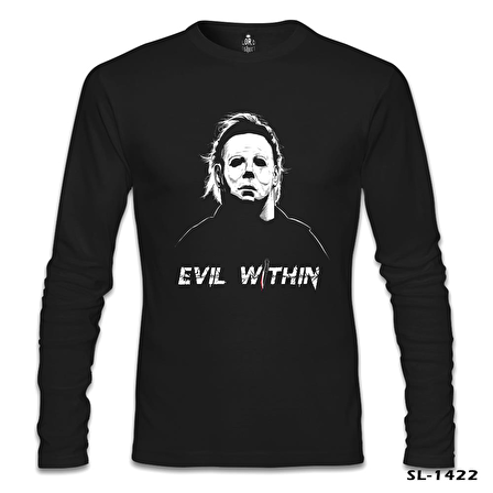 Halloween - Myers Siyah Erkek Sweatshirt