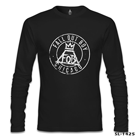 Fall Out Boy - Chicago Siyah Erkek Sweatshirt
