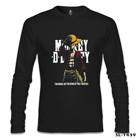 One Piece - King of Pirates Siyah Erkek Sweatshirt