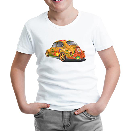 Bugs in Color Beyaz Çocuk Tshirt