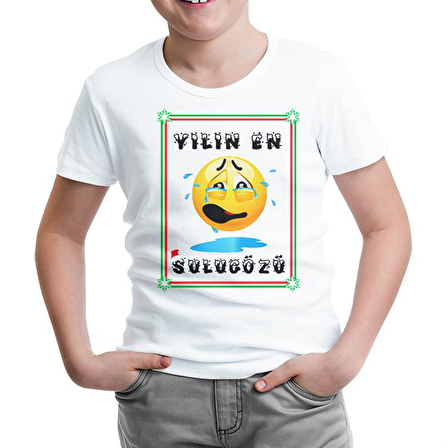 Yılın En Sulugözü Beyaz Çocuk Tshirt
