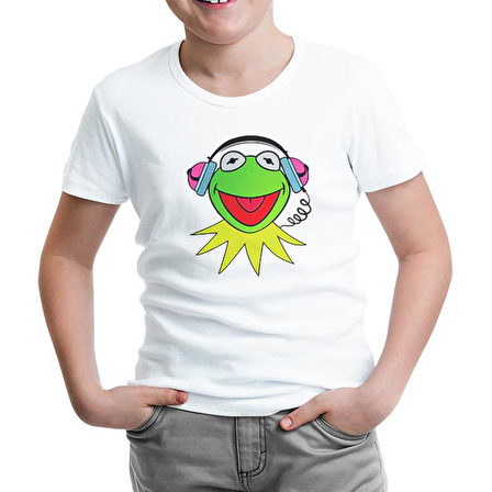 Kermit The Frog Beyaz Çocuk Tshirt