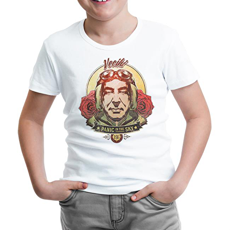 Vecihi - Panic in the Sky Beyaz Çocuk Tshirt