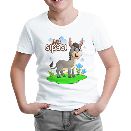 Aile - Eşek Sıpası Beyaz Çocuk Tshirt