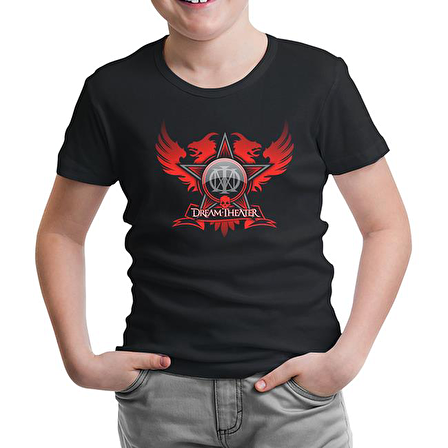 Dream Theater - Logo Star Siyah Çocuk Tshirt