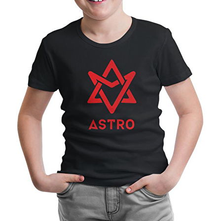 Astro - Logo Siyah Çocuk Tshirt