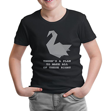 Prison Break - A Plan Siyah Çocuk Tshirt