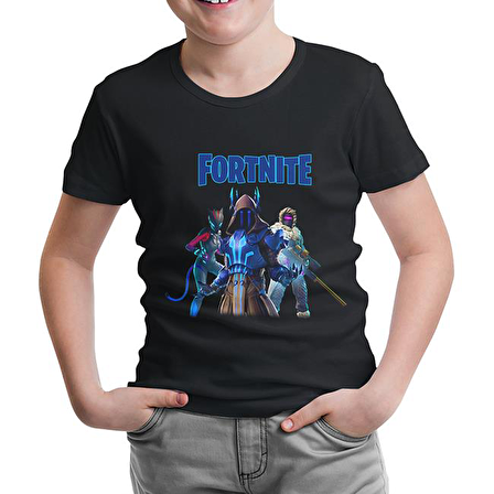 Fortnite - Ice King Siyah Çocuk Tshirt