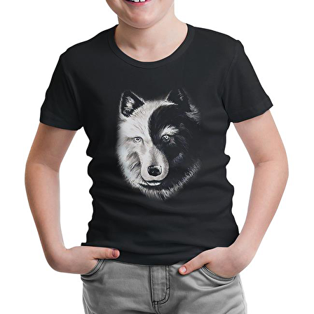 Kurt - Yin Yang Siyah Çocuk Tshirt