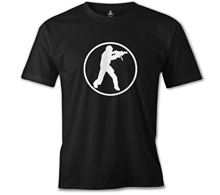 Counter Strike - CS Soldier Siyah Erkek Tshirt