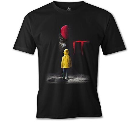 IT - Pennywise Siyah Erkek Tshirt